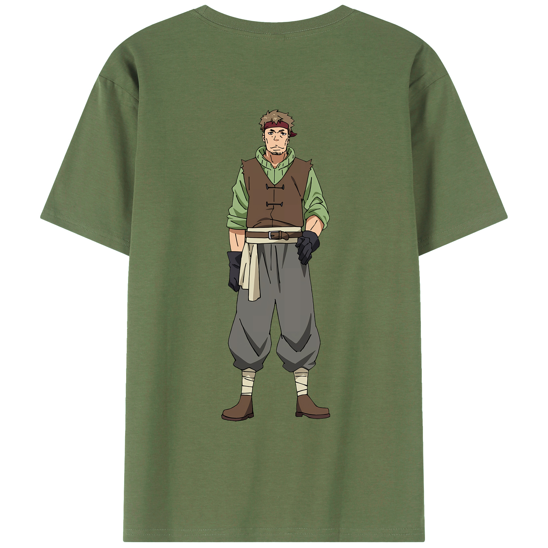 （画像用） 転スラ Regarding Reincarnated to Slime 綿100％ メンズ半袖Tシャツ（バックプリント） 通気性